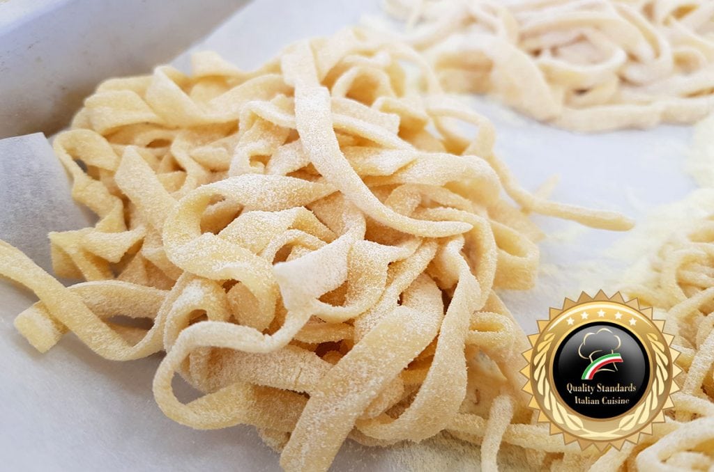 making-tagliatelle  Cooking School in Italy